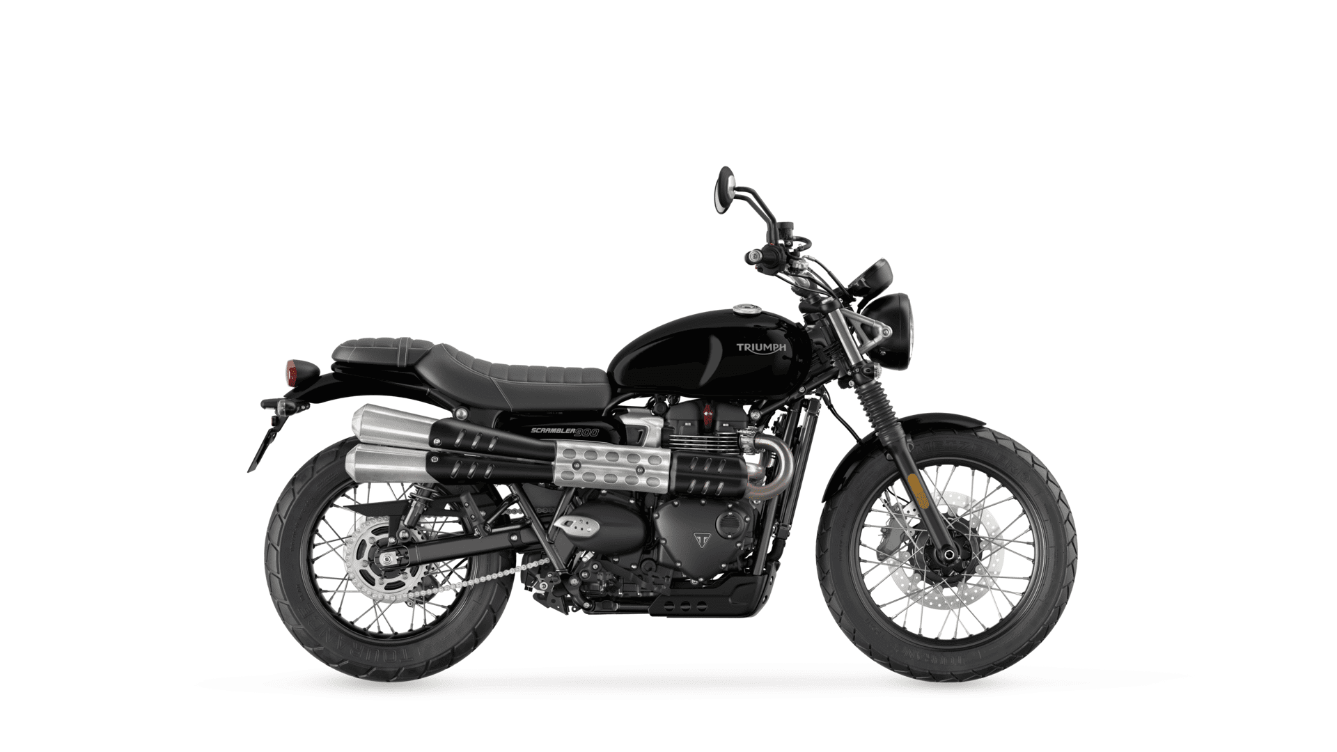 CGI of the Triumph Scrambler 900 in Cosmic Yellow